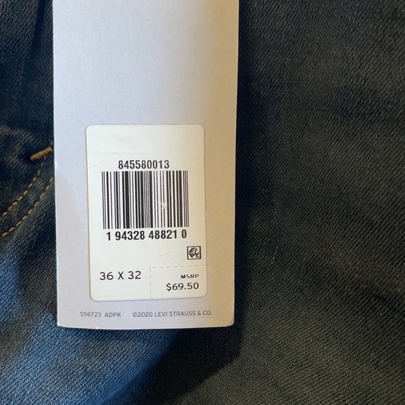 Levi’s Flex Skinny Taper 36-32 sits Below waist & Stretch Mens Jeans - Picture 6 of 6